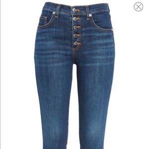 Veronica Beard Debbie Frayed Skinny Jeans 26